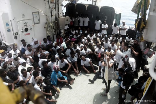 Flüchtlinge auf der Aquarius