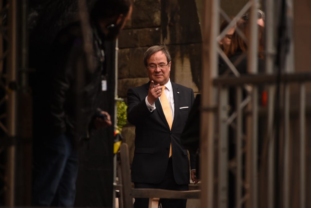 Der nordrheinwestfälische Ministerpräsident Armin Laschet am 10.5.2018 in Aachen