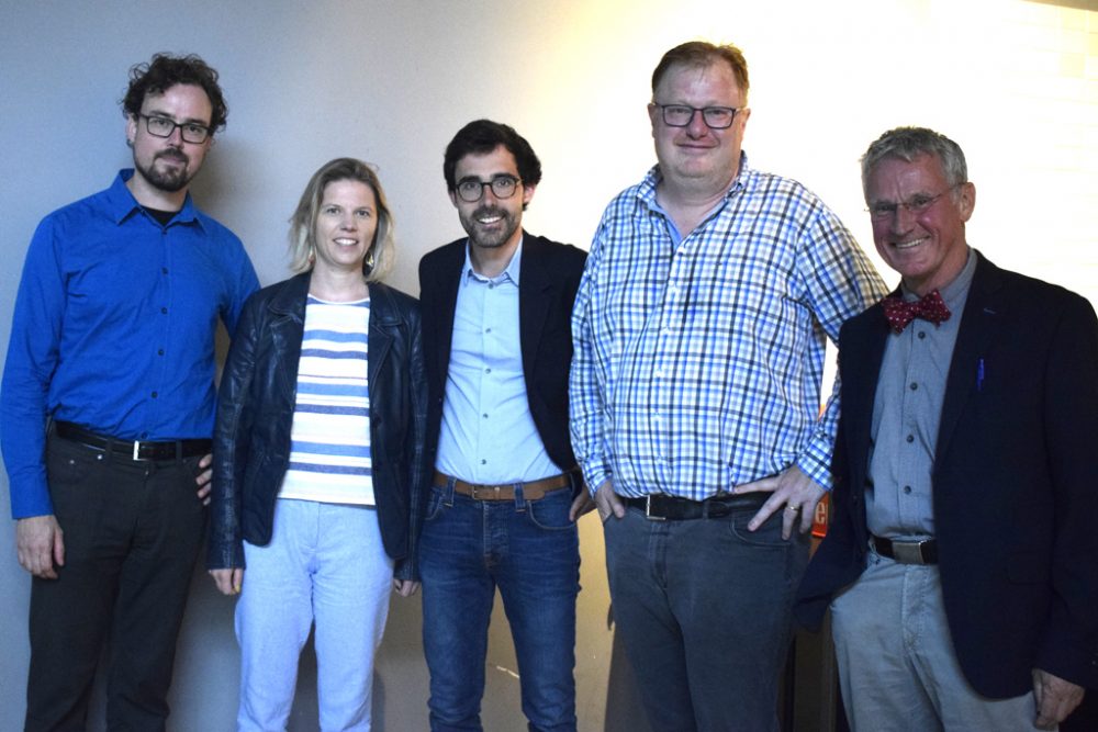 Marc Niessen, Claudia Niessen, Kristof Calvo,Freddy Mockel und Ulrich Deller (Bild: Raffaela Schaus/BRF)