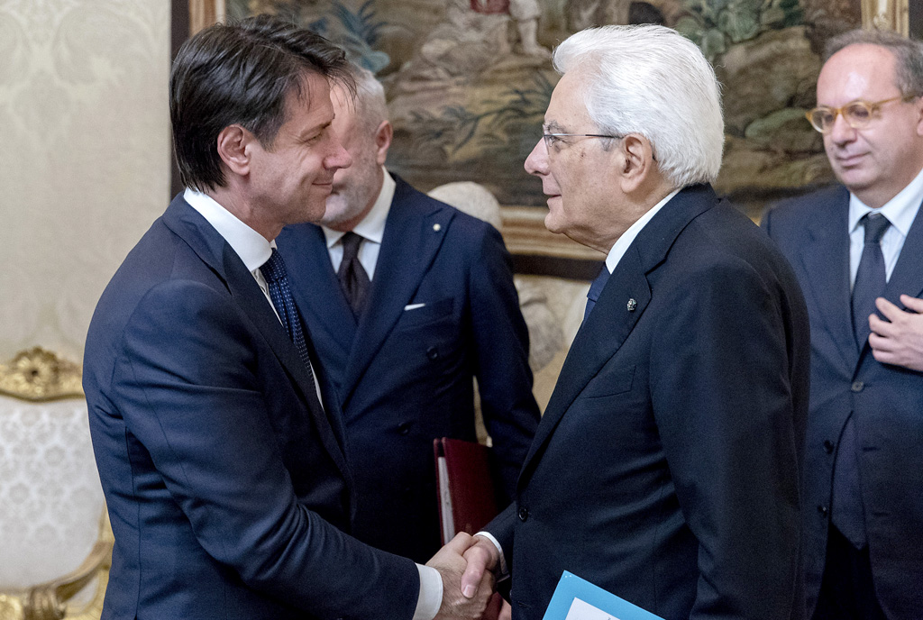 Der italienische Staatspräsident Mattrella beauftragt Giuseppe Conte mit der Regierungsbildung