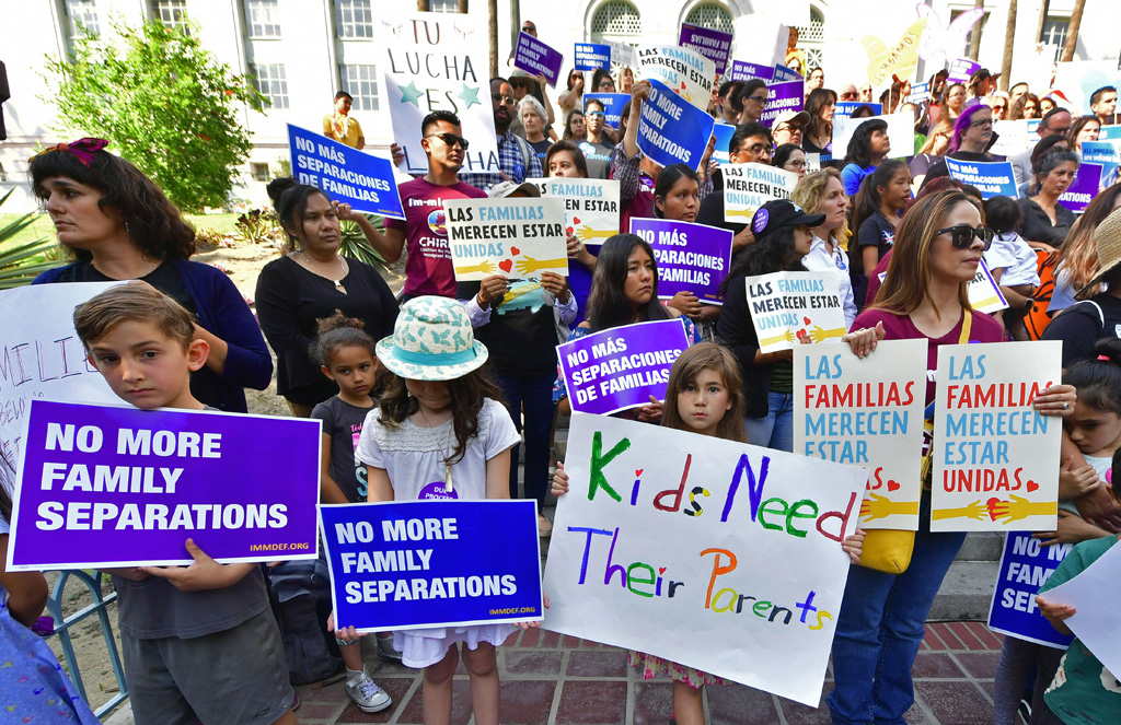Demonstration gegen die Familientrennung in Los Angeles