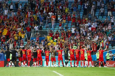 3:0 gegen Panama - die Roten Teufel feiern mit den Fans (Bild: Bruno Fahy/Belga)