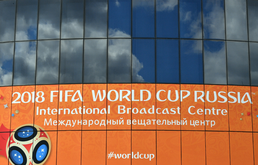Das internationale Sendezntrum der Fifa in Moskau am 9.6.2018