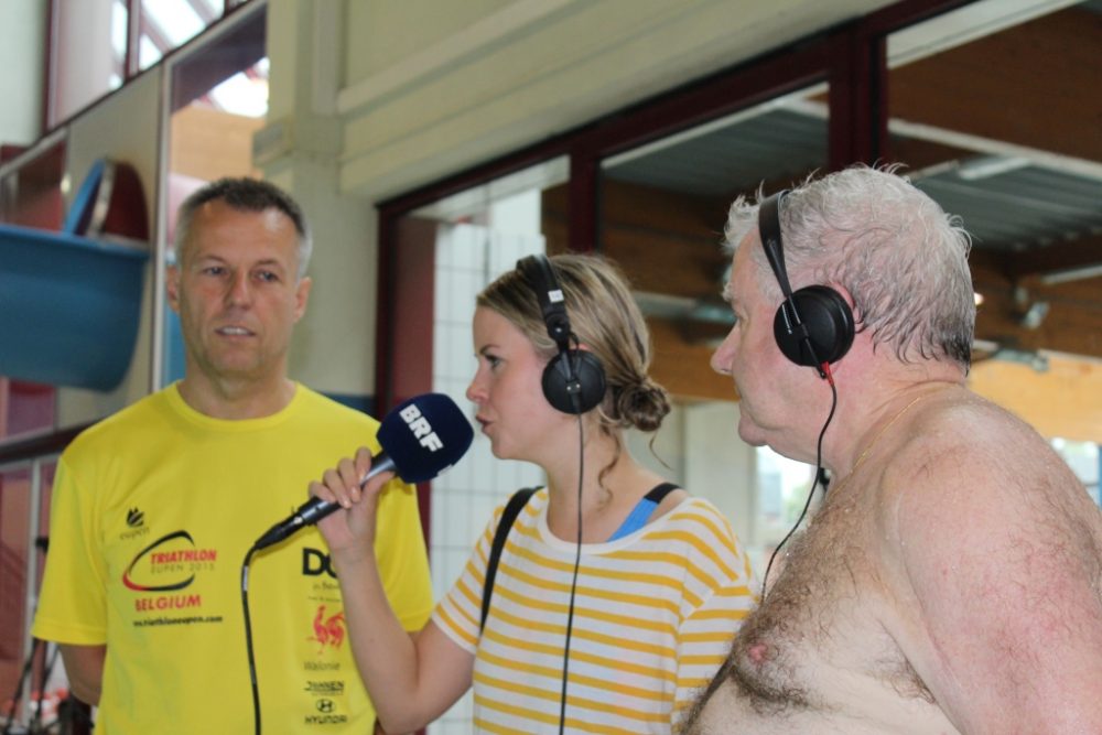 Frühschwimmer im Eupener Hallenbad (Bild: Roger Rox/BRF)