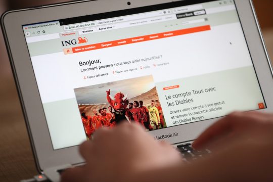 Die Webseite der ING-Bank