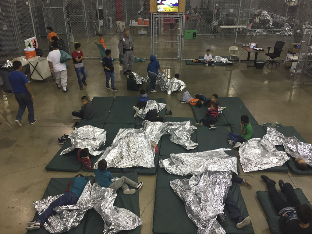 Flüchtlingskinder in einem Auffangzentrum in McAllen, Texas
