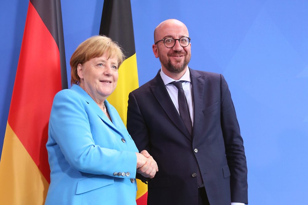 Angela Merkel und Charles Michel