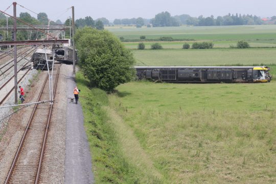 Passagierloser Zug entgleist