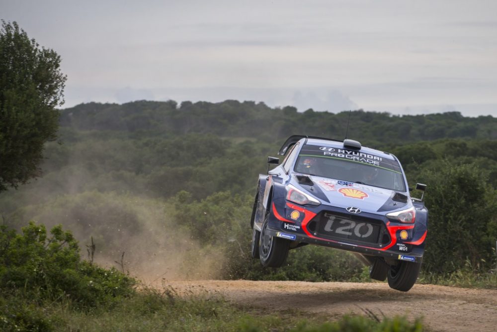 Thierry Neuville beim Shakedown der Rallye Sardinien