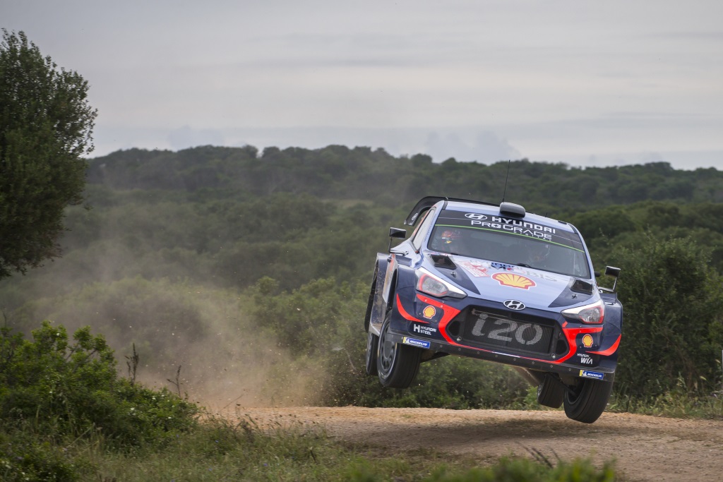 Thierry Neuville beim Shakedown der Rallye Sardinien