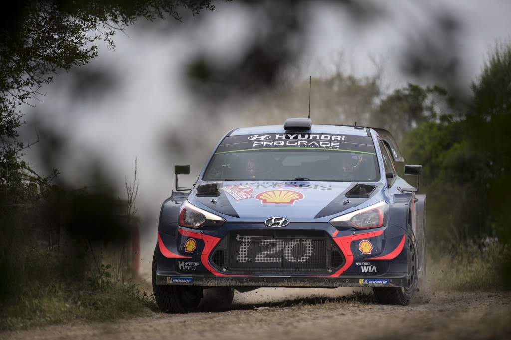 Thierry Neuville beim Shakedown der Rallye Sardinien