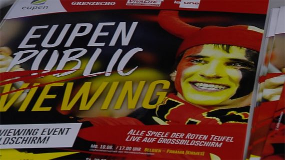 Public Viewing zur Fußball-WM in Eupen