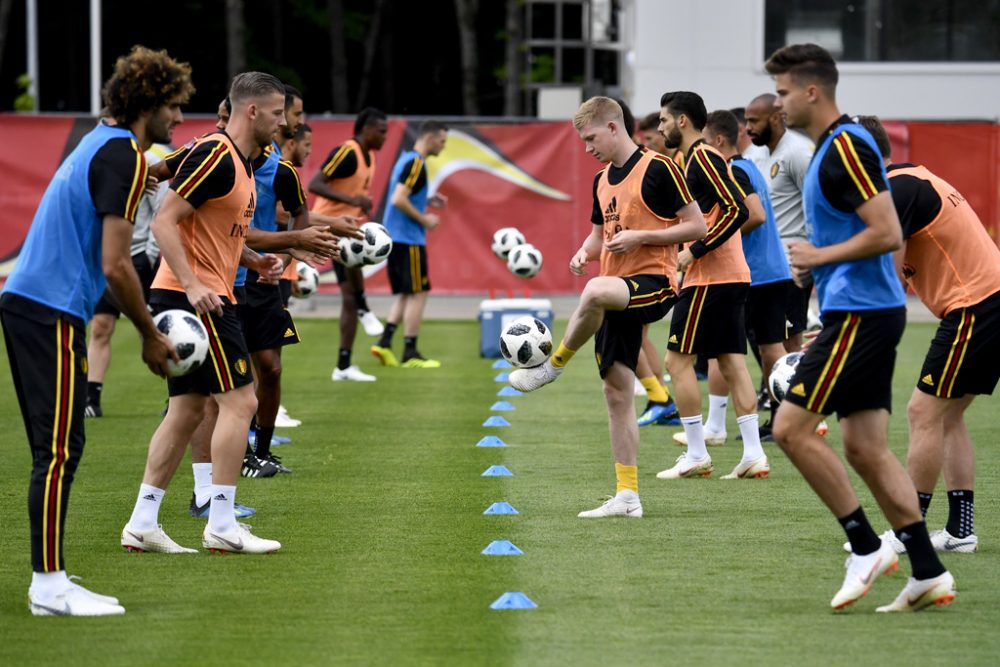 Training der Roten Teufel am Dienstag in Dedovsk, nahe Moskau (Bild: Dirk Waem/Belga)