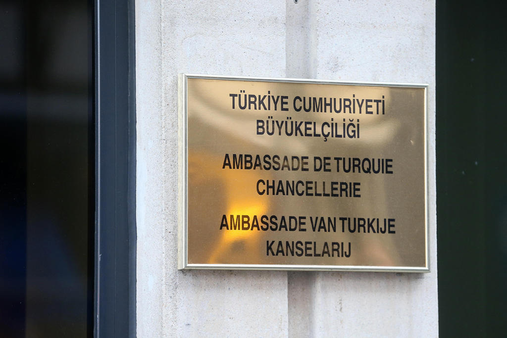 Die türkische Botschaft in Brüssel (20.12.2016)