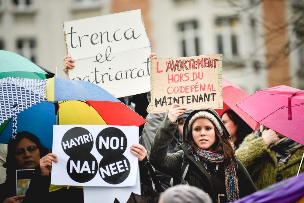 Demonstration für das Recht auf Abtreibung