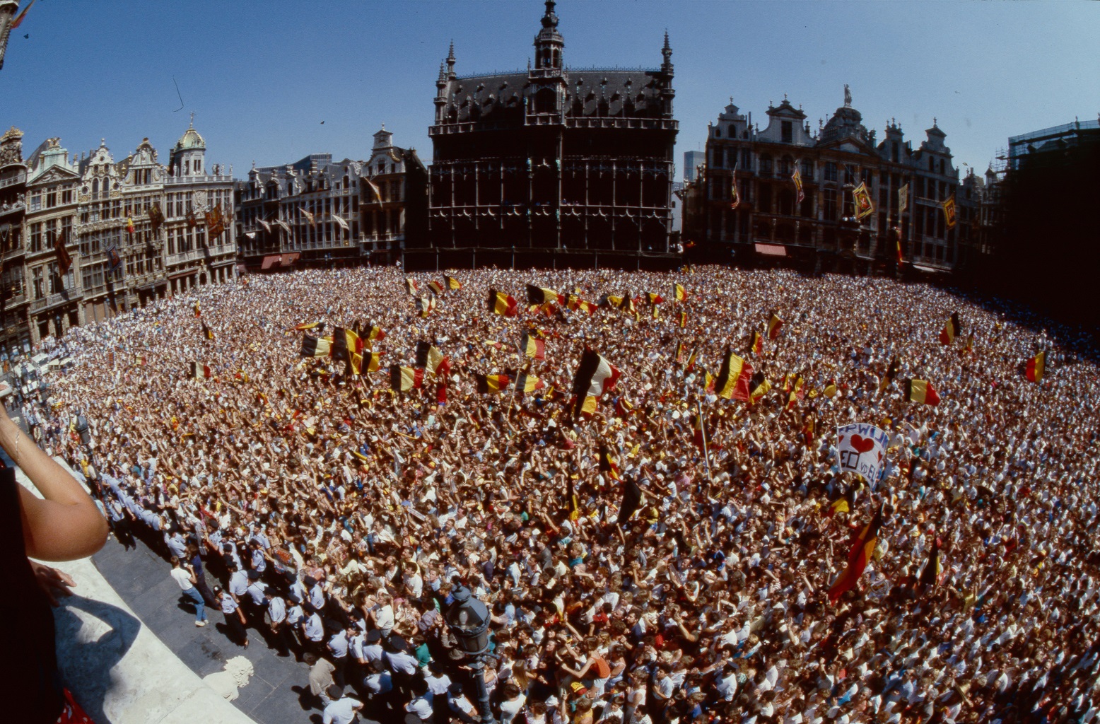 Der legendäre Empfang der Roten Teufel auf dem Brüsseler Grand'Place nach der WM 1986 in Mexiko