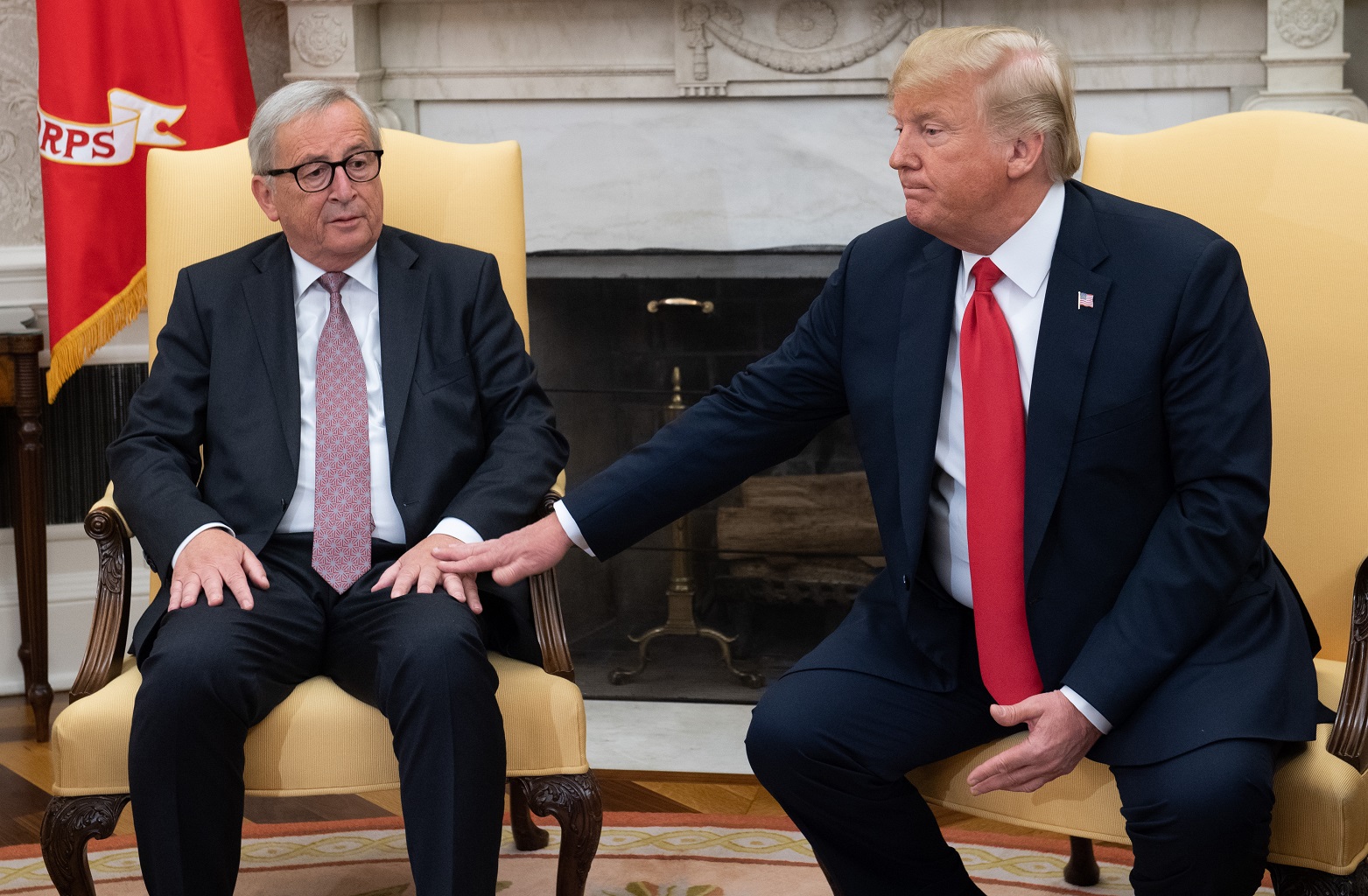 Treffen zwischen Jean-Claude Juncker und Donald Trump