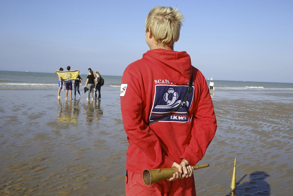 Rettungsschwimmer am Strand von Blankenberge (Illustrationsbild: Nicolas Maeterlinck/Belga)