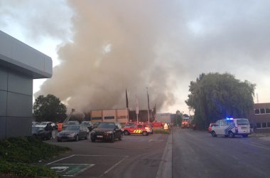 Großbrand in der Eupener Industriezone