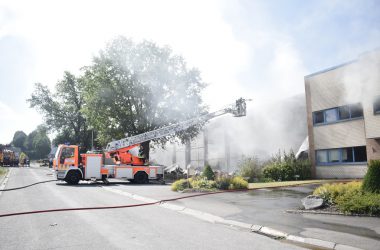 Brand bei FriGera  in Industriezone Eupen