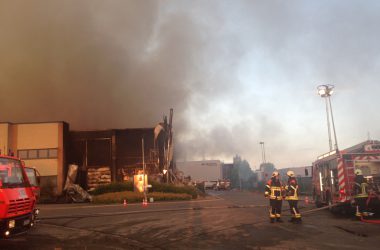 Großbrand in der Eupener Industriezone