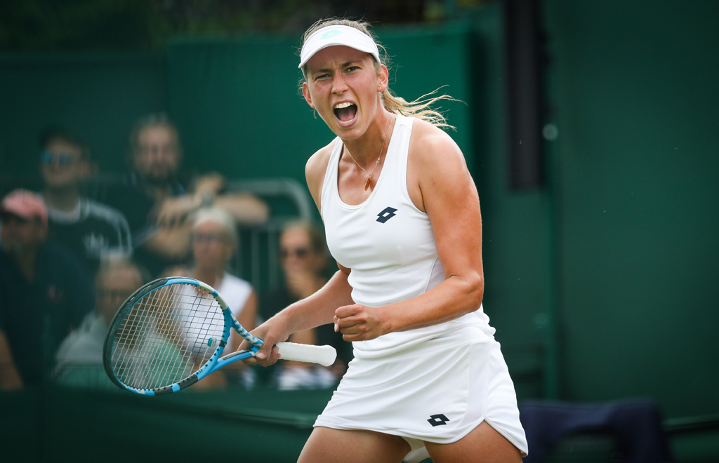 Elise Mertens in Wimbledon eine Runde weiter