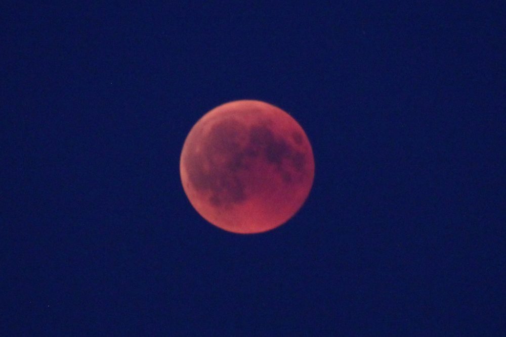 Mondfinsternis über Ostbelgien 27.7.2018 (Bild: Olivier Krickel/BRF)