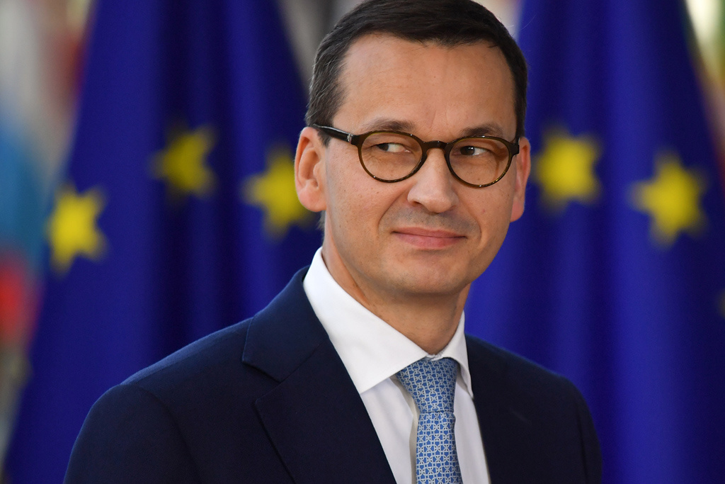 Polens Ministerpräsident Morawiecki (Bild: Ben Stansall/AFP)