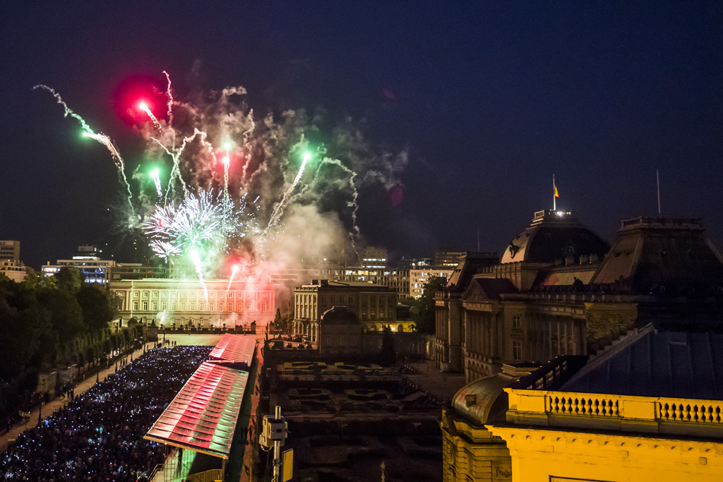 Feuerwerk zum Nationalfeiertag 2018 in Brüssel (Bild: Laurie Dieffembacq/Belga)