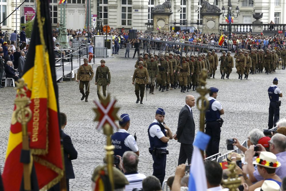 Militätparade zum Nationalfeiertag 2018 (Bild: Nicolas Maeterlinck/Belga)