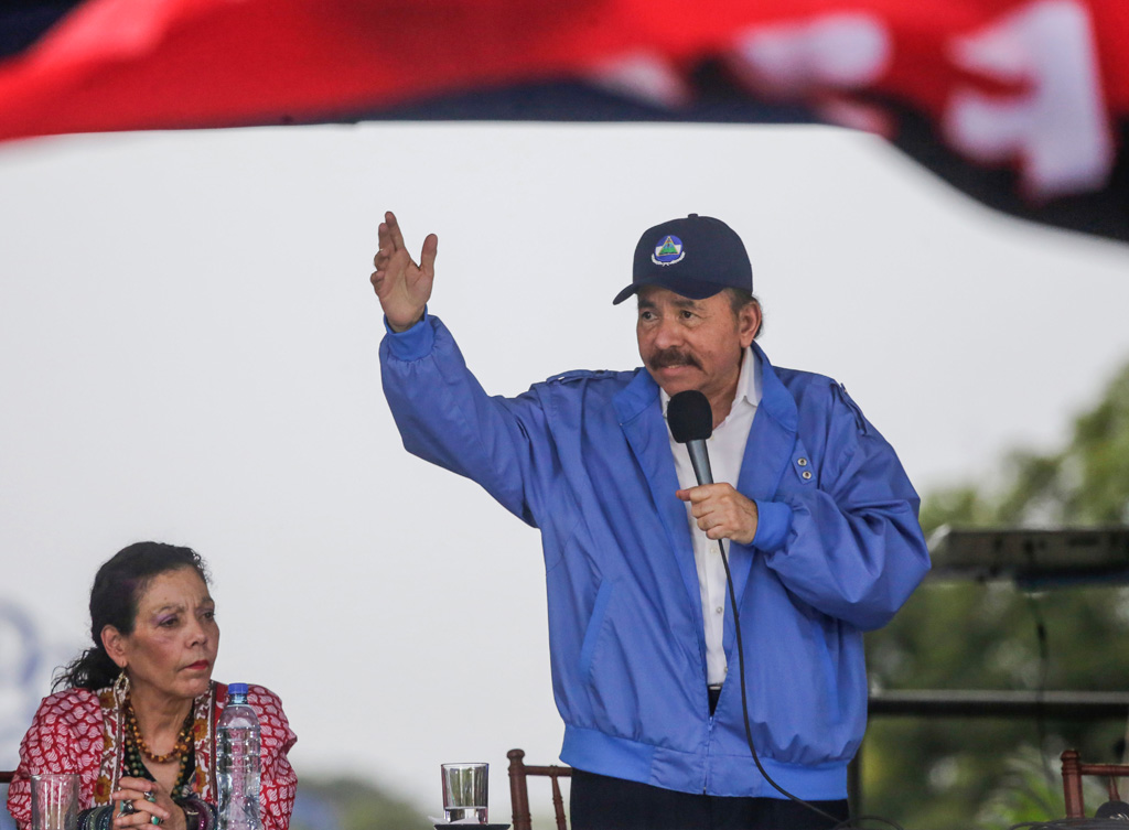 Nicaraguas Präsident Daniel Ortega am 7. Juli in Managua