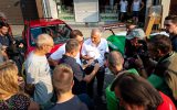 Riccardo Patrese bei der Parade am Mittwoch in Spa (Bild: Honda Pro Racing/David Noels)