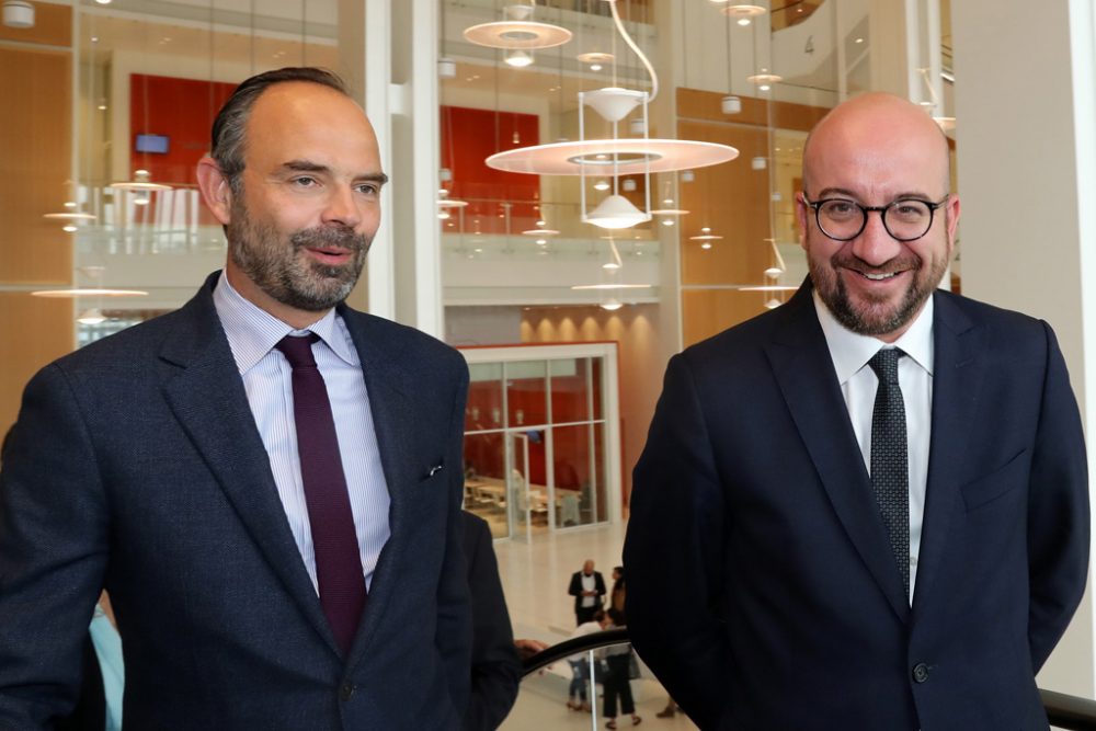 Edouard Philippe und Charles Michel in Paris