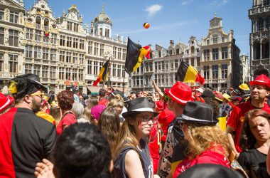 RED DEVILS RETURN GRAND PLACE CELEBRATIONS