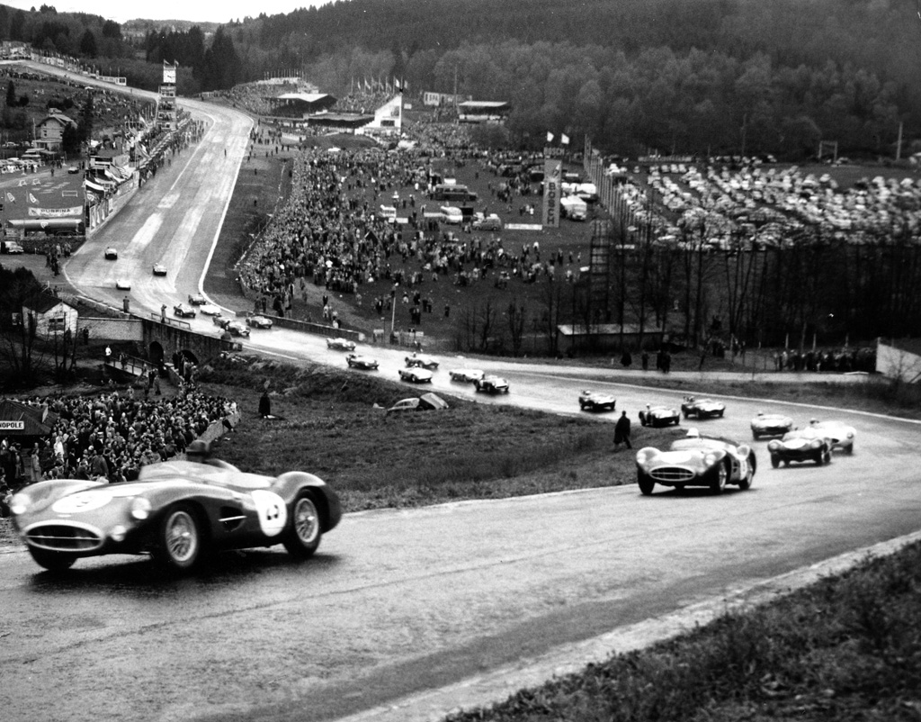 Großer Preis von Spa auf der Rennstrecke von Francorchamps im Jahr 1957
