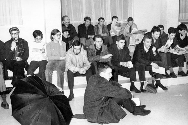 Studenten der Uni Löwen im November 1967