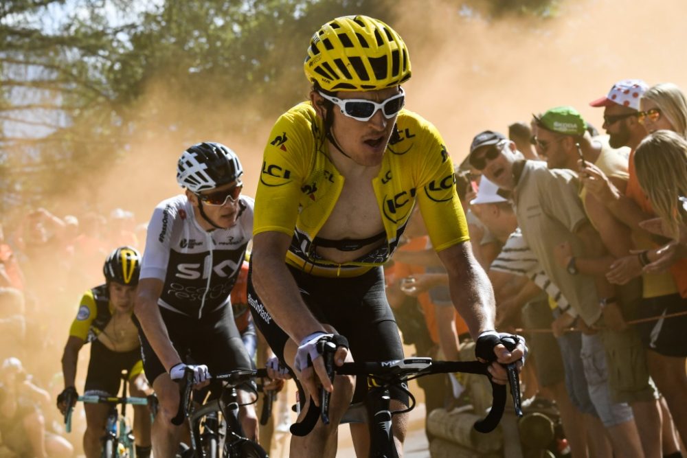 Geraint Thomas bei der zwölften Etappe der Tour de France