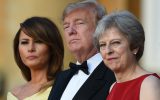 Melania Trump, Donald Trump und Theresa May