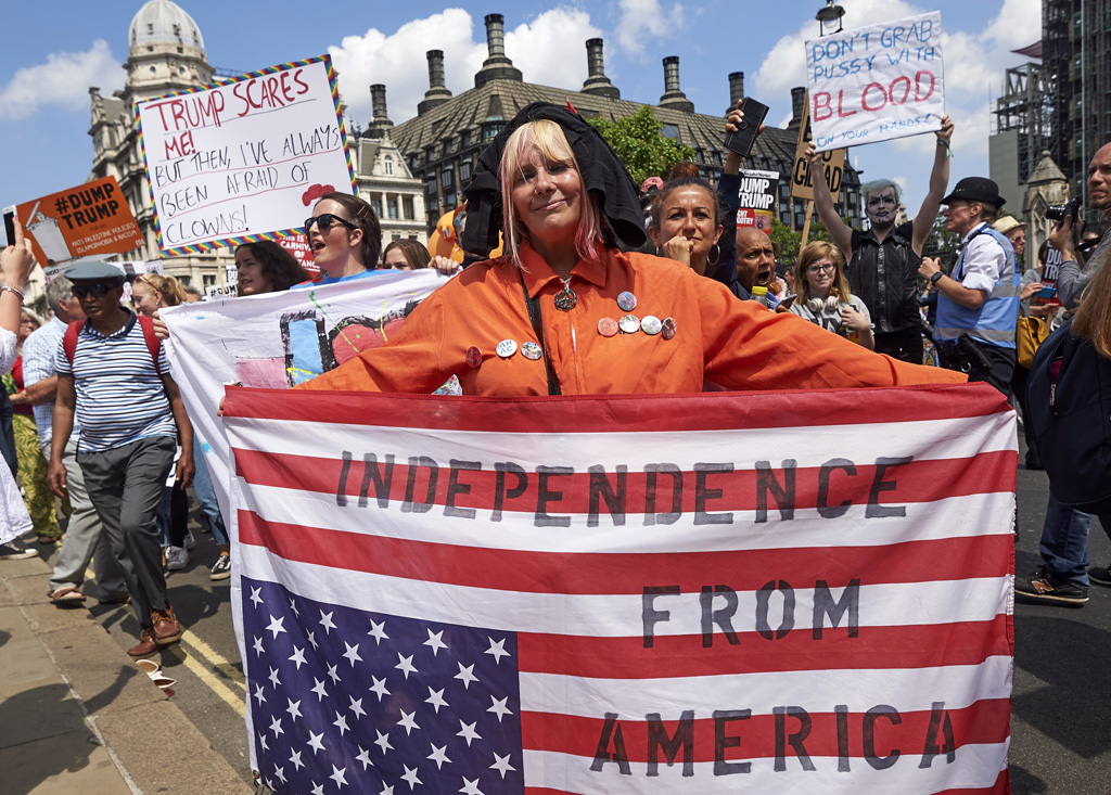 Proteste gegen Trump-Besuch in London