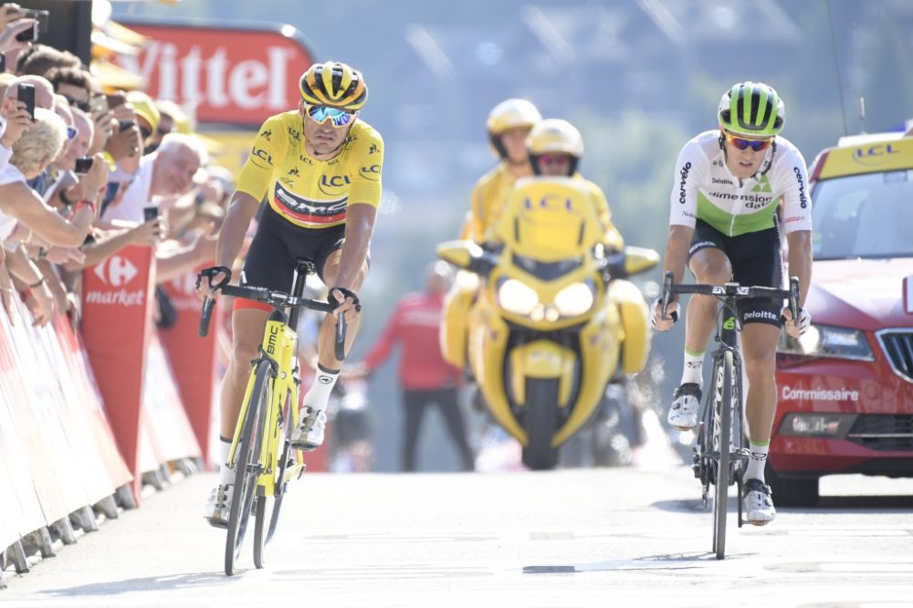 Van Avermaet verteidigt auf der ersten Bergetappe das gelbe Trikot