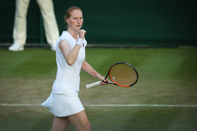 Alison Van Uytvanck in Wimbledon