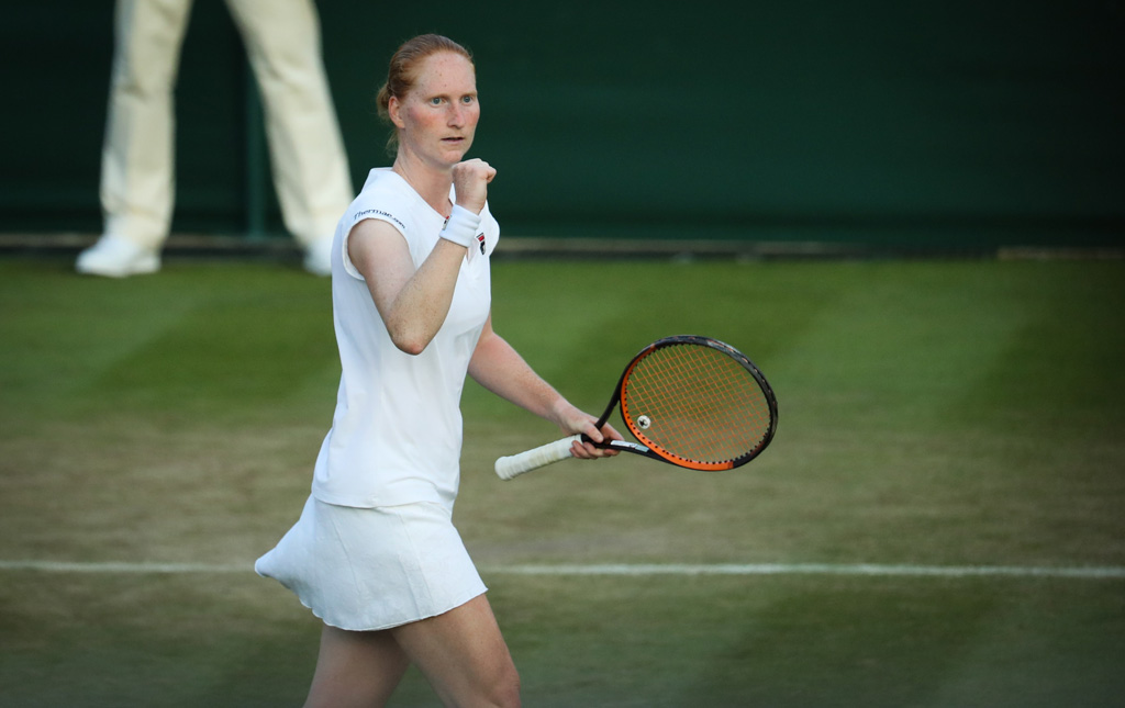 Alison Van Uytvanck in Wimbledon