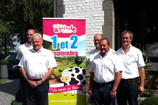 Organisatoren der Landwirtschaftsmesse von Battice