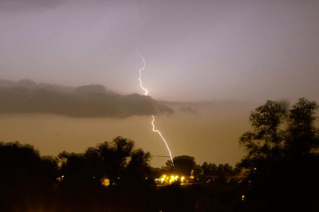Gewitter über Belgien (8. August)