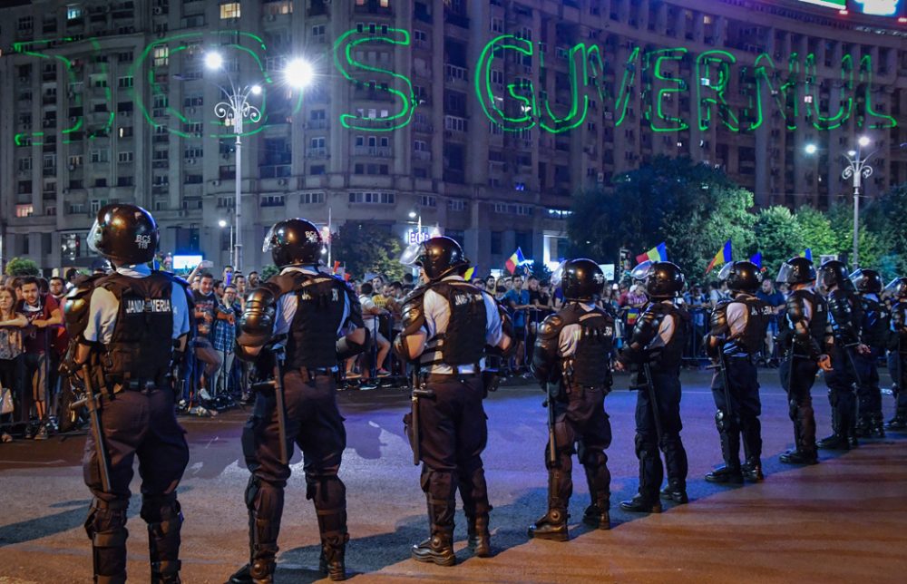 Protest in Bukarest