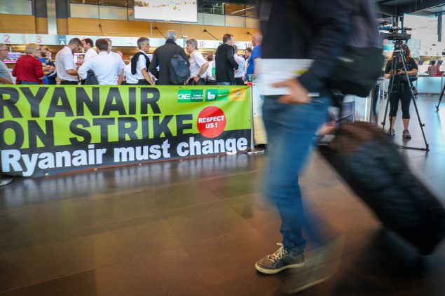 Ryanair-Streik in Charleroi