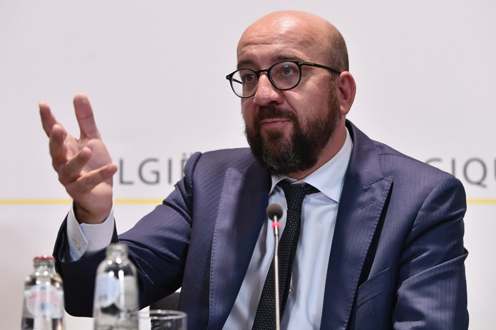 Premier Charles Michel am 31.8.2018 in Brüssel