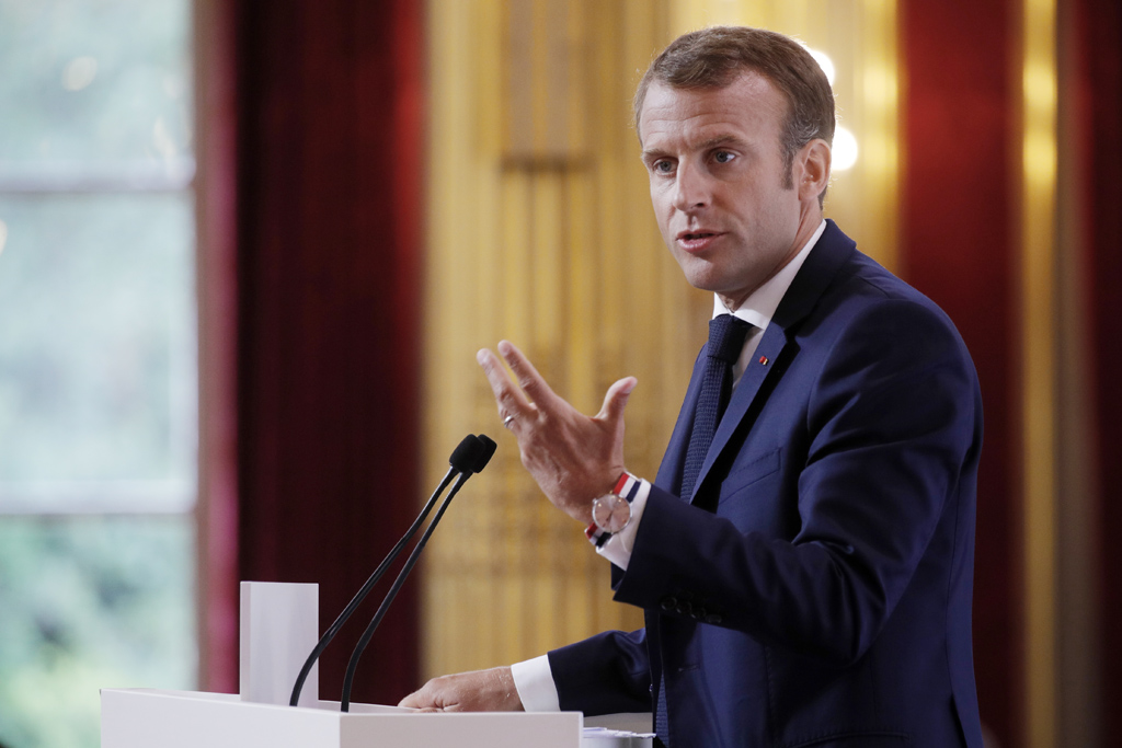 Der französische Präsident Emmanuel Macron am 27.8.2018 in Paris