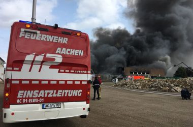 Großfeuer im Aachener Osten (Bild: Stadt Aachen/Stefan Herrmann)