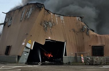 Großfeuer im Aachener Osten (Bild: Stadt Aachen/Stefan Herrmann)